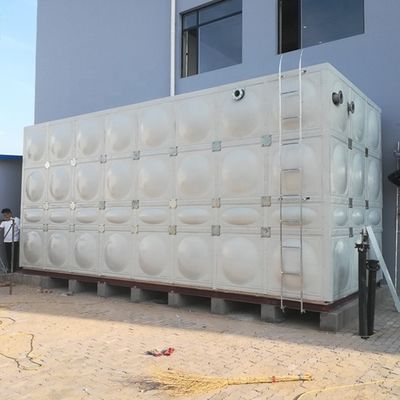 Réservoir d'eau GRP sectionnel moulé modulaire de 1*1m avec ISO horizontal assemblé 5000L/heure