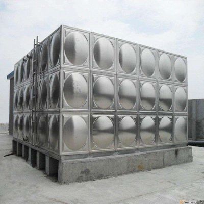 Réservoir d'eau en acier inoxydable de 120 tonnes avec eau propre et matériel de résines