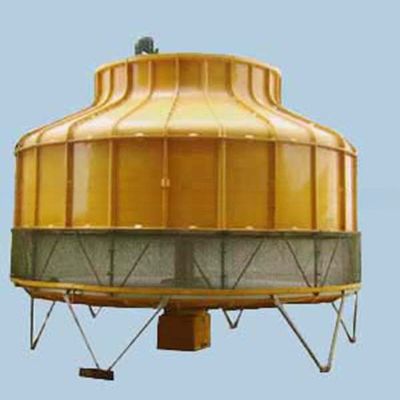 Tour de refroidissement industriel anti-corrosif en FRP de forme ronde 200 tonnes/h