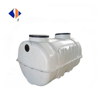 Productivité 50000 L/H Réservoir septique en FRP en plastique souterrain pour le traitement des eaux usées