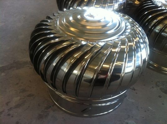 Ventilateur d'extraction d'air de toit à vent en acier inoxydable de 400 mm pour système de ventilation domestique