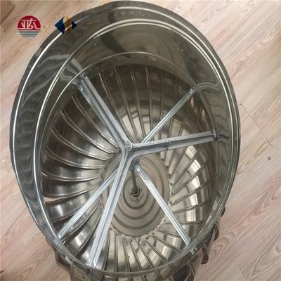 Ventilateur d'extraction d'air de toit à vent en acier inoxydable de 400 mm pour système de ventilation domestique