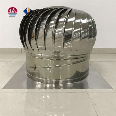 Soutien personnalisé ODM 400 mm ventilateur d'échappement de toit non électrique avec acier inoxydable 304