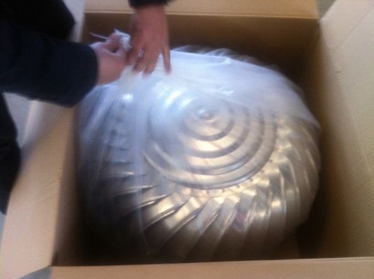 Ventilateur à économie d'énergie à turbine éolienne verticale naturelle montée sur le toit pour hôtels et entrepôts