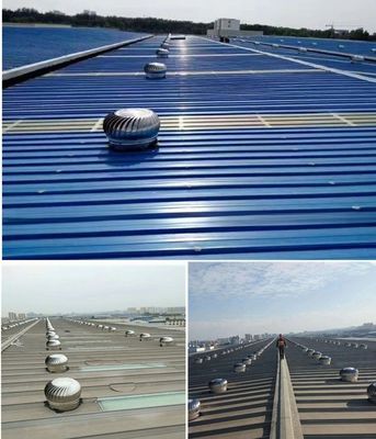 SS304 Ventilateur à billes à ventilateur de toit à économie d'énergie pour toit industriel sans évacuation électrique