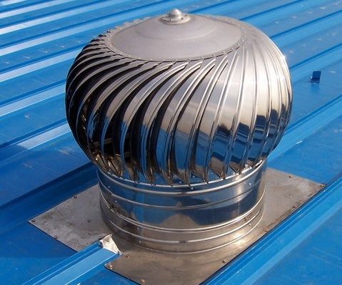 Ventilateur de toit en acier inoxydable à vents à puissance nulle pour la ventilation d'air frais