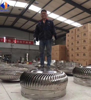 Ventilateur de turbine de toit en acier inoxydable 304 sans moteur de puissance et tension personnalisée