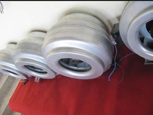 Ventilateur centrifugeur en ligne GDF adapté au montage de conduits et aux applications d'échappement de gaz