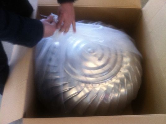 Ventilateur de turbine de toit à propulsion aérienne en acier inoxydable à propulsion éolienne pour une ventilation optimale